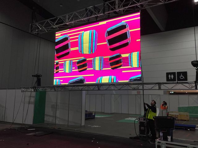 Exp ceiling mounted LED display hire