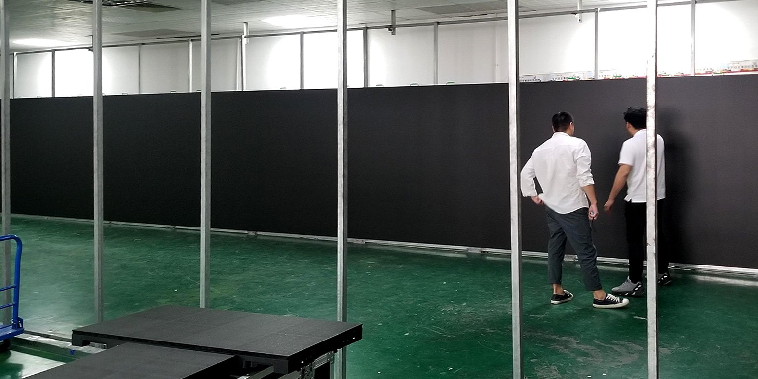 A weatherproof outdoor display built up and tested before rollout