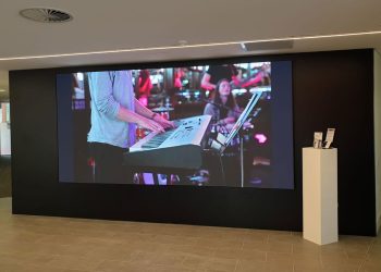 Video wall display at ECU Perth