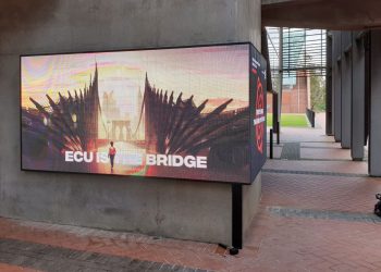 Wrap around LED Signage display at ECO Perth