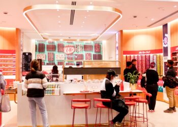 LED displays inside Kitkat Shop